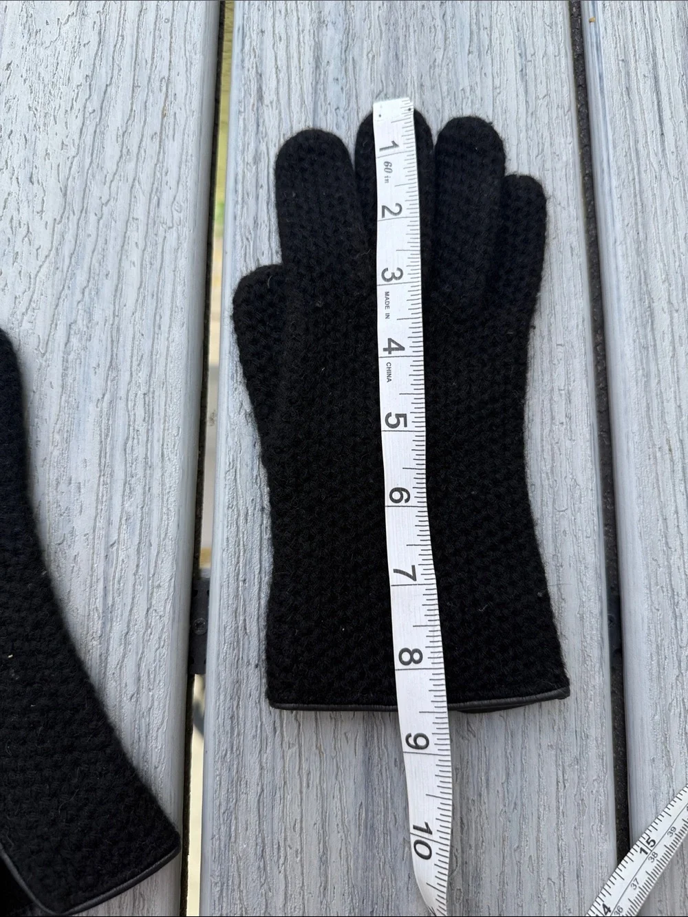 Portolano Black Cashmere Women's Gloves